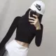 Черный лонгслив