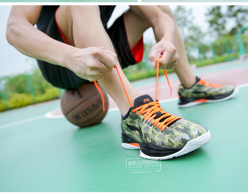 Li Ning của nam giới giày air raid 2 thế hệ cao giày bóng rổ lội lội chịu mài mòn thể thao thoáng khí cát giày nam abak035 giày sport nam