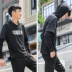 Áo thun thể thao nam 361 thu đông 2018 mới 361 độ lỏng cổ tròn trùm đầu áo len dài tay nam áo hoodie nỉ Thể thao lông cừu / jumper