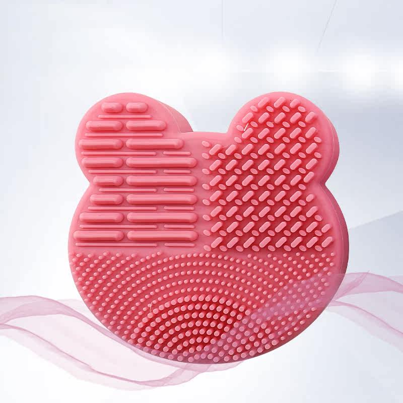 Makeup Brush Sponge Cleaning Box Dual-use Washing Egg Manual Cleaning Cleaning Tool Plate Powder Bashing Cleaner Silicone Gel