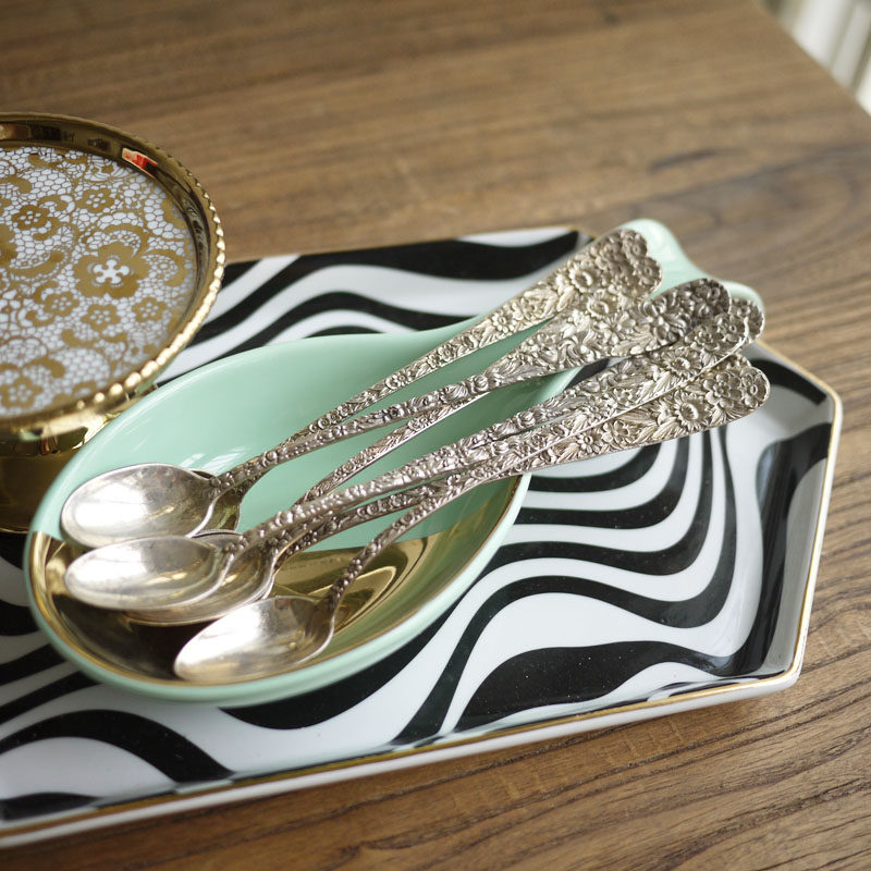 W1962 Exit UK gold Decorative Mint Green Large Spoon Kitchen Pendulum with Kitchen Pendulum