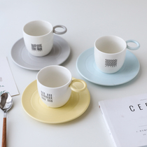 W1962 export European Nordic design lightweight ring handle small coffee cup cappuccino cup