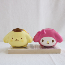 W1962 export Japanese ceramic hand painted cute mini pudding dog Cady cat mini piggy bank New Year gift