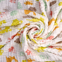 W1962 New Zealand imported CRIA children six-layer gauze towel quilt baby quilted cotton summer bed 1 2cm