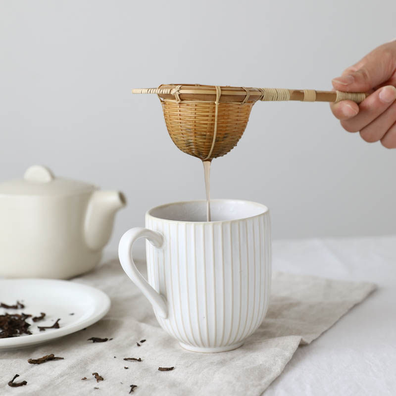 W1962 Outlet Japanese Titles Hand Woven Natural Bamboo Tea Leak Filter Tea Ware Handmade Bamboo Tea Art Gadget