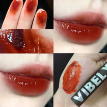 Small Black Mirror Mirror Lip Glazed water light moisturizing not to drop color student Affordable Display White Vegan flagship store Official