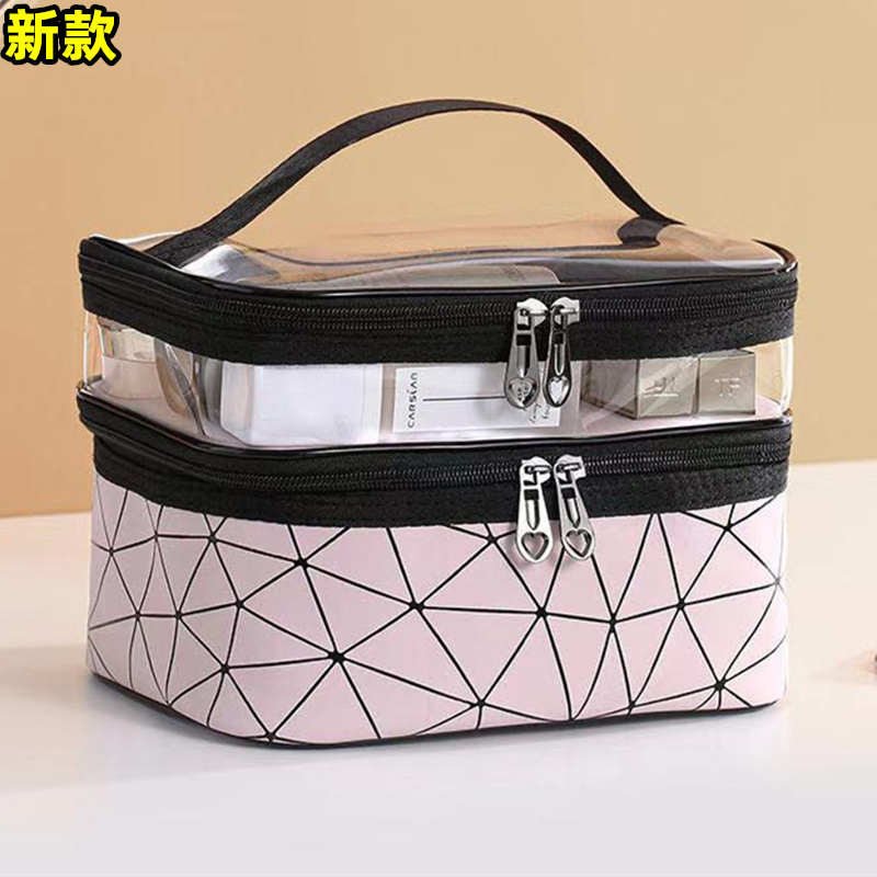 Travel Wash Toiletries Cosmetics Containing Bag Makeup Bag Large Capacity Woman Portable Advanced Sennet Red Ins Makeup Bag Box