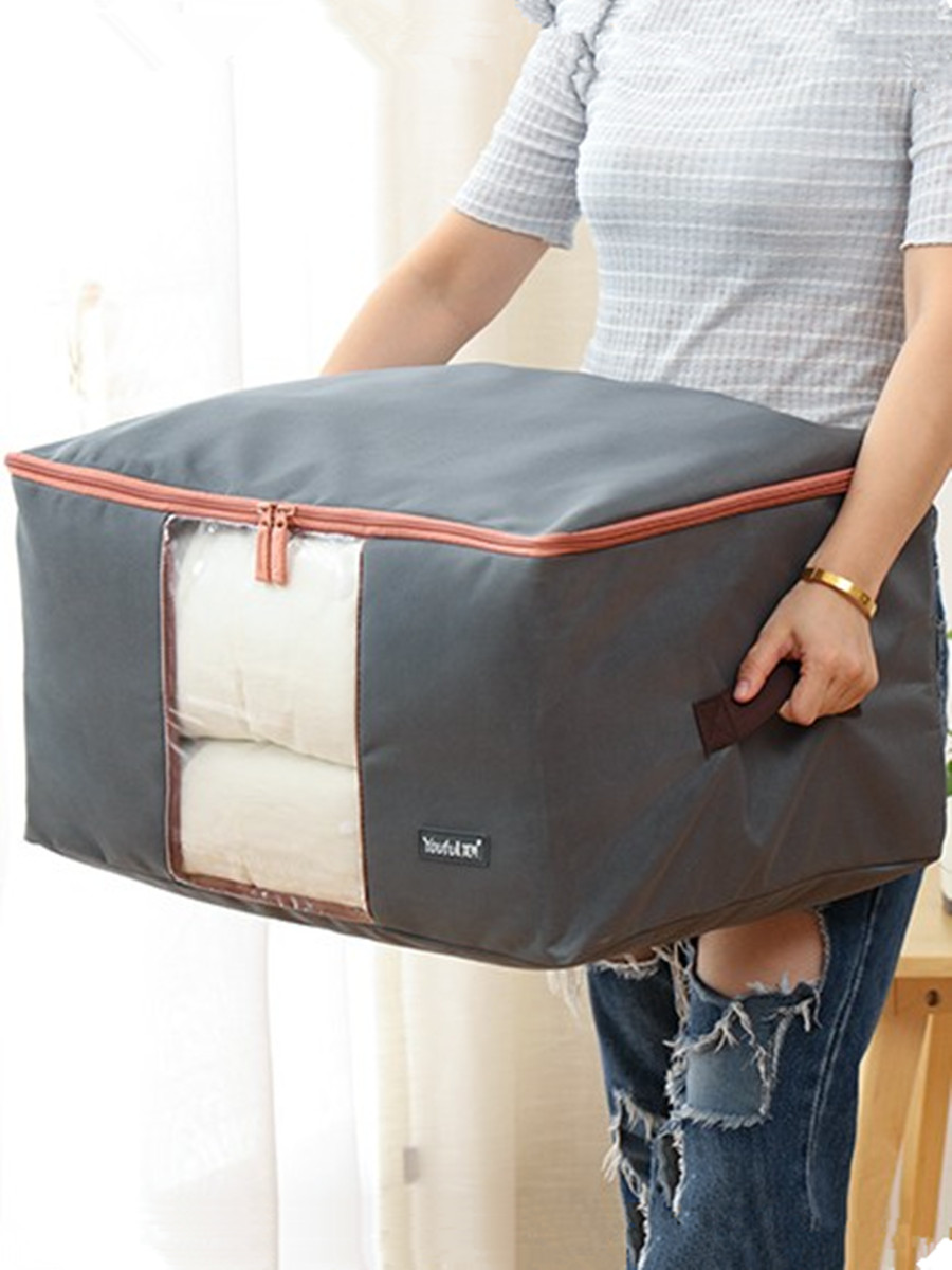 Thickened Oxford cloth quilt storage bag quilt bag put clothes finishing bag soft storage box moisture-proof extra large