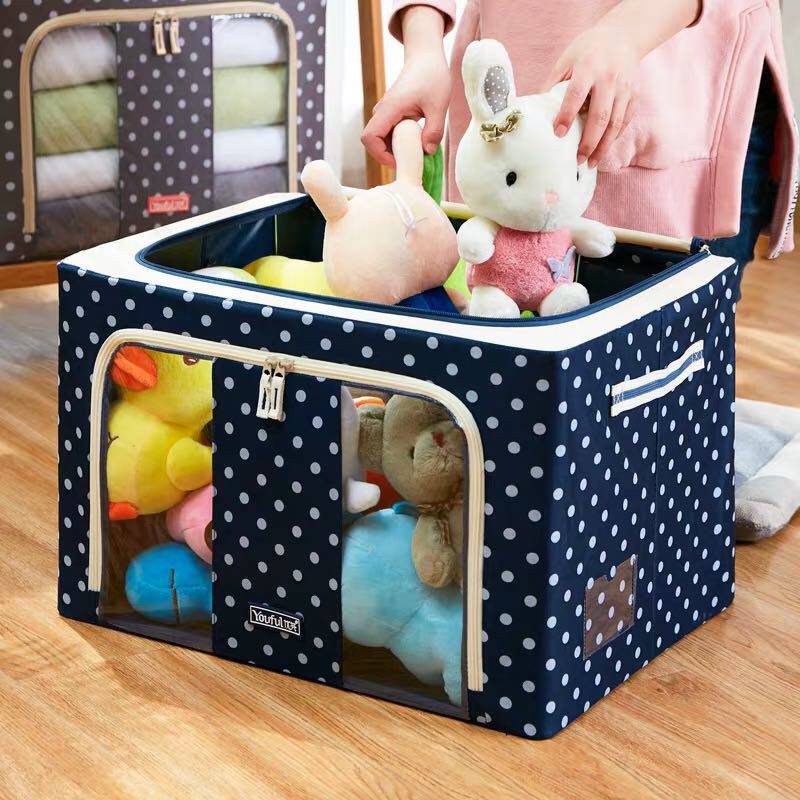 Youfen steel frame storage box Oxford cloth for clothes and clothes sorting box storage box box foldable extra large
