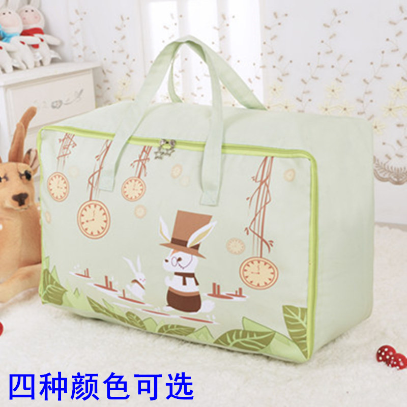 Oxford Cloth Quilt Collection Bag Cartoon Cute Kindergarten Dress Cotton Quilted Bag Clothes Luggage Bags Damp