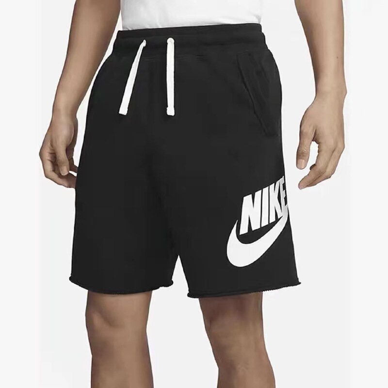 Nike Genuine Nike Terry Shorts Five-Point Shorts Men's Sports Casual Pants Summer Thin Knit Mid-Length Pants Dx0503