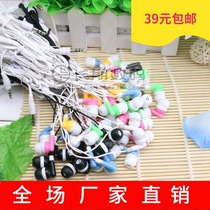 Factory price direct sales Korean fashion candy color square box headphone gift in-ear MP3 headset computer headset wholesale