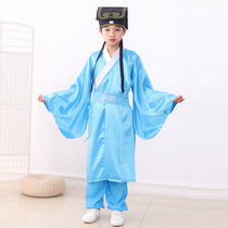 Childrens Hanfu Book Childrens Clothing Students Three-character Sutra Disciples Gui Gui Chinese Studies Opening Pen Chanting Poetry Performance Boys and Girls
