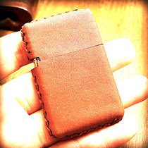 ZORRO Zorro ZL8 kerosene lighter special brown leather case shell crazy horse leather handmade first-layer cowhide protective cover
