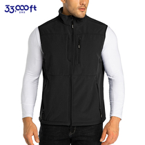 33000ft Nordic Series Stand Collar Pinch Multi Pocket Fleer Mens Coat Autumn Winter Vest