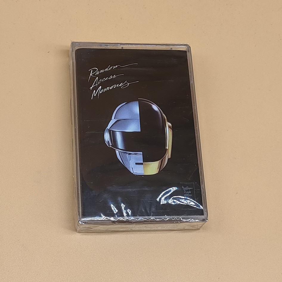 The tape tape tape tape tape for the dumb punk band Random Access Memories is completely unbroken