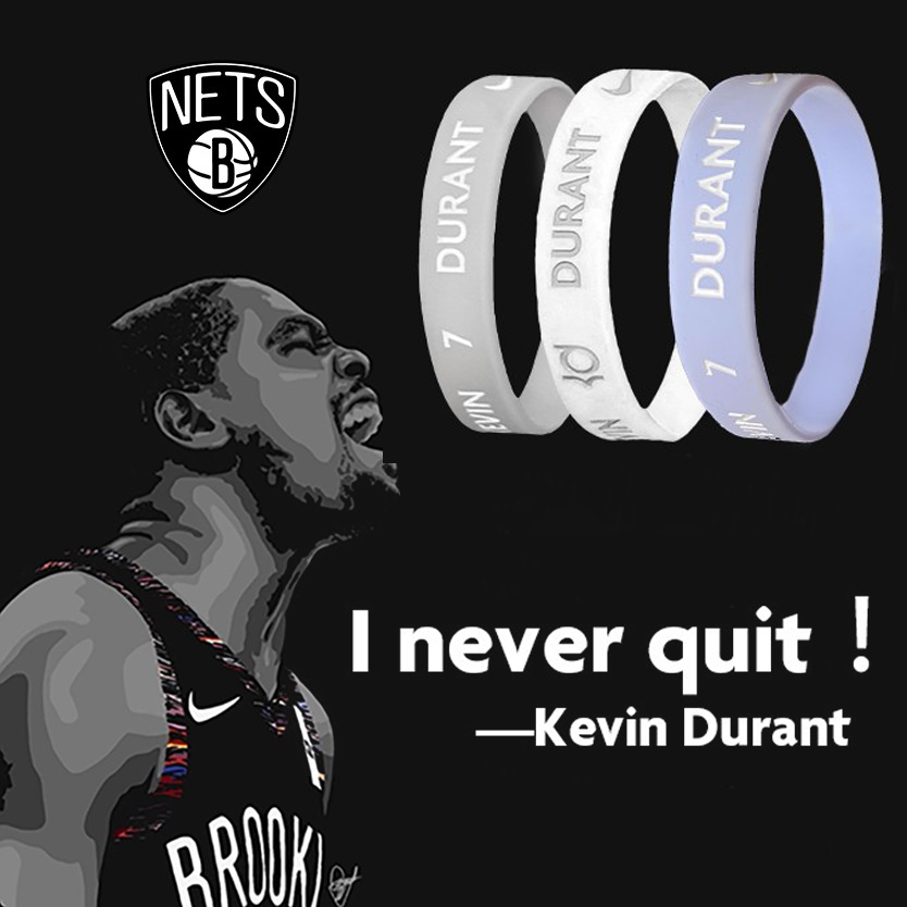 2023 season Durant Basketball Bracelet Limited Edition Nets 7 Memorial Silicone Basketball Basketball Bracelet