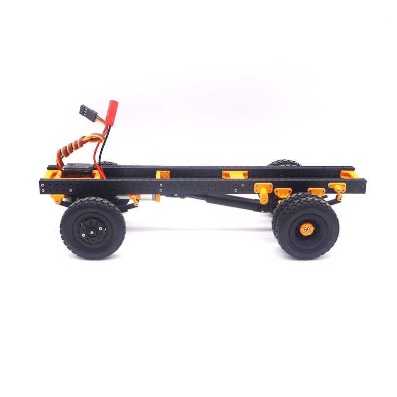 1/24 Truck Frame with Motor and Steering Gear Model Toy Accessories Are Shipped in Parts and Need to Be Assembled by the Customer