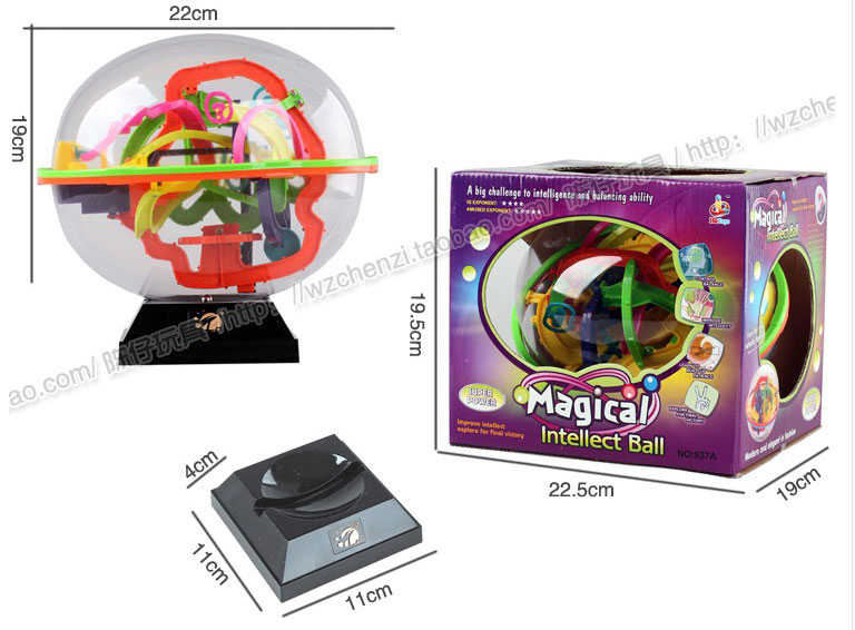 Bóng thông minh ma thuật lớn 100 Tắt Bóng ma thuật Mê cung UFO Mê cung 3D Mê cung bóng thông minh đồ chơi gỗ thông minh