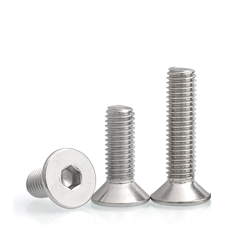 304 stainless steel flat head countersunk head hexagonal screw bolt M3M4M5M6M8M10 -Taobao