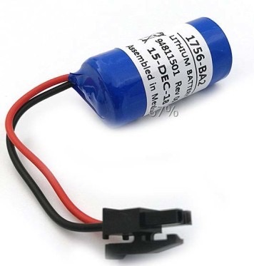 Original imported 1756-BA2 3V A-B controller LOGIX5000 lithium battery with AMP plug