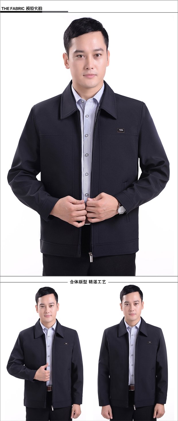 Mùa thu và mùa đông trung niên cotton dày áo khoác giản dị áo khoác nam trung niên áo khoác mùa đông cha áo khoác áo ghi lê