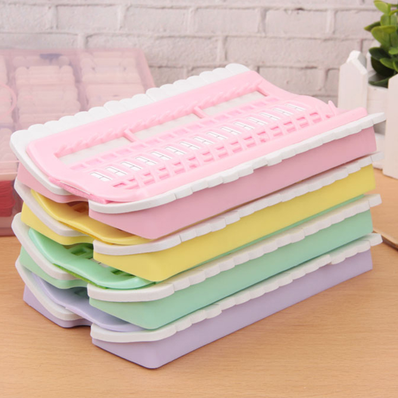 Cross stitch thread organizer thread organizer winding thread embroidery tool winding plate 30 bits can tie the color number small black clip finishing