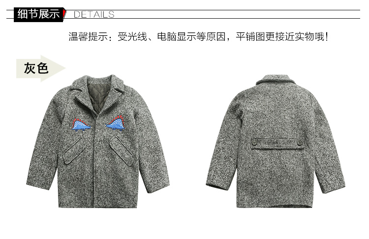 Manteau pour garcon en de laine - Ref 2161199 Image 10