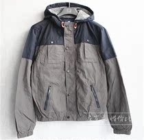 Export outside single mens spring and autumn hooded clip to overcome cotton stitching casual single coat multi-pocket overalls