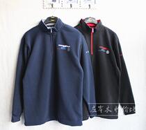 Day single mens semi-zipper pullover plus velvet one stand collar pullover single velvet warm base shirt