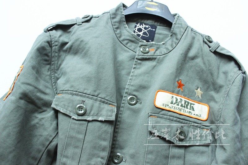 Foreign Trade Men Spring and Autumn Day of Retro Lili Pure Cotton Washing Side Casual Cotton Cotton Cover