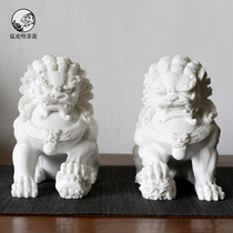 New Chinese sandstone lion small ornaments model room home living room study porch cabinet tea table soft decorations
