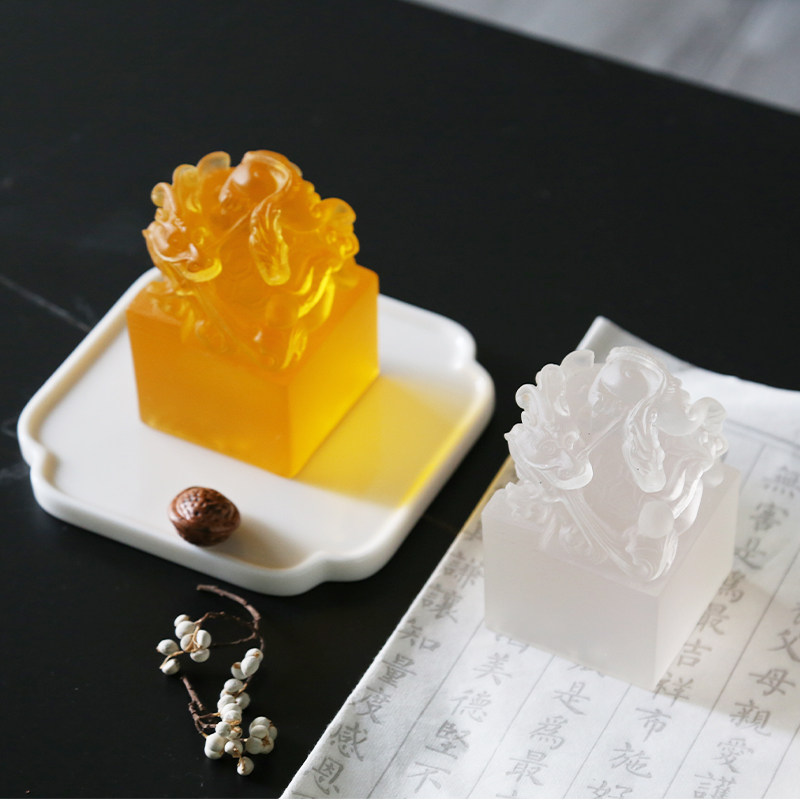 New Chinese water glazed seal Seal Hem LIGHT EXTRAVAGANT AND CREATIVE HOME-LIKE BOARD ROOM LIVING-ROOM BOOK HOUSE XUAN GUAN ACCESSORIES