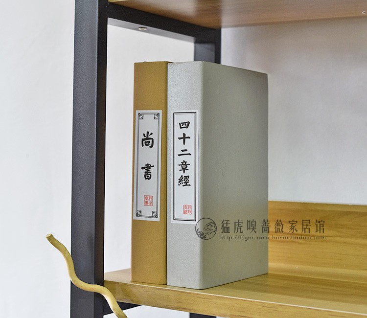 Mới Trung Quốc cổ điển rắn màu giả cuốn sách mô phỏng cuốn sách trang trí mô hình phòng trang trí nhà cuốn sách trang trí nghiên cứu mô hình cuốn sách bố trí phòng khách đẹp
