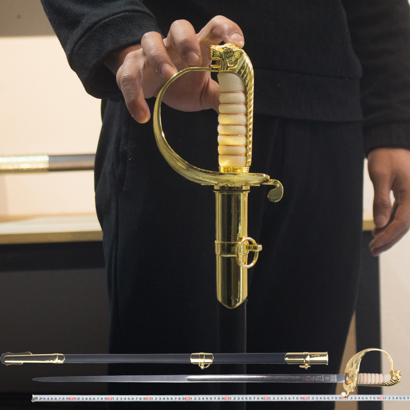 Command sword European style western sword cavalry officer saber ceremonial sword film and television collection uncut
