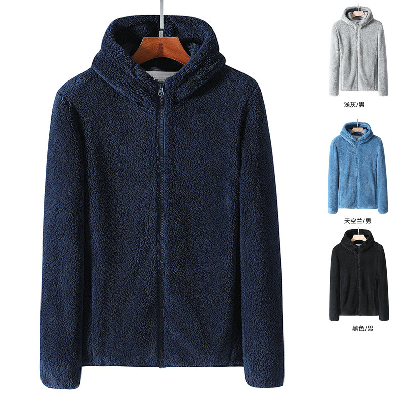 Winter men catch suede clothes rocking grain suede hoodie sweatshirt thickened warm jacket sweatshirt Assault Assault Clothing Liner Jacket