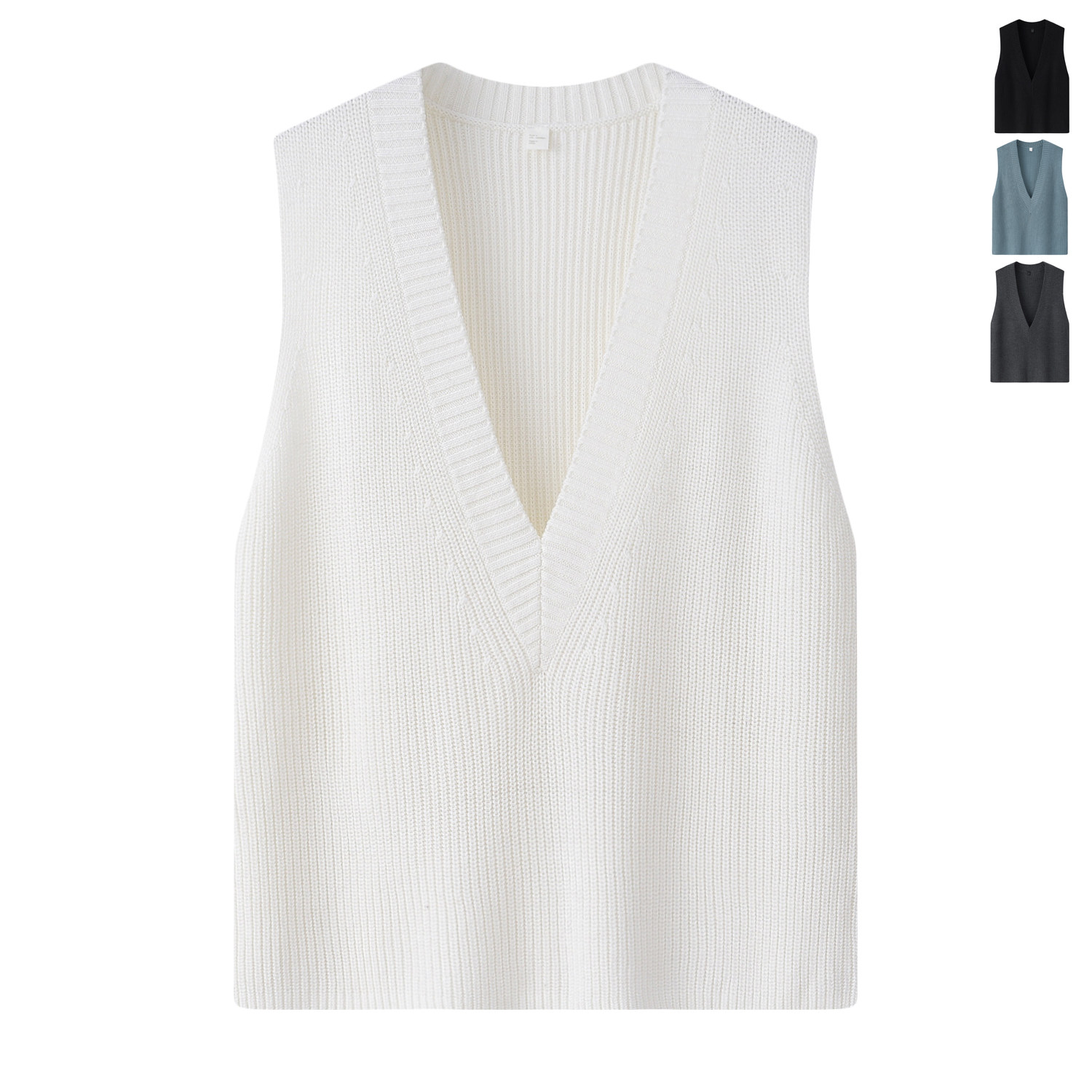 100% pure wool vest female v-neck fashion spring vest cashmere knitted solid color vest sweater