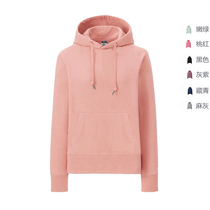 Spring 2021 new terry cotton pullover hooded mid-length sweater womens tide ins loose Korean version of the spring and autumn thin