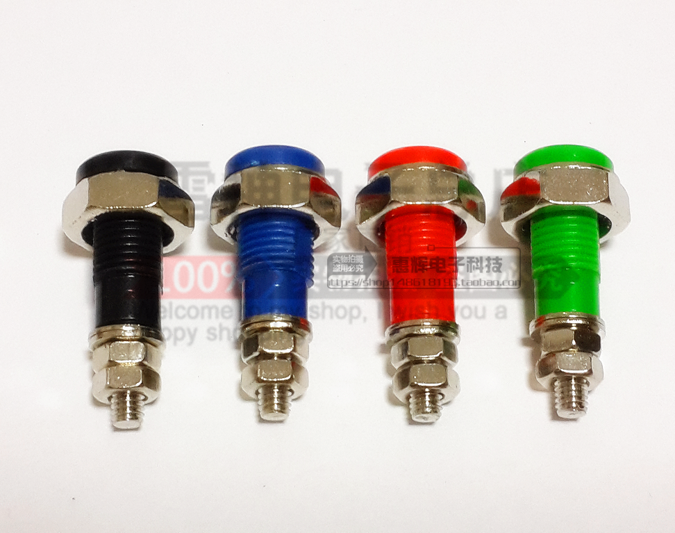 Factory direct small body drilling 10MM pure copper high current 20A4mm banana socket panel socket