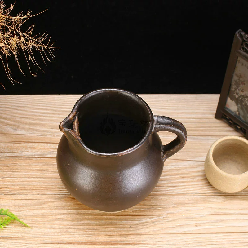 Ấm trà bong bóng trà rang trà đất sét gốm trang trí bình hoa chai - Vase / Bồn hoa & Kệ