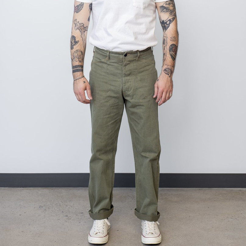 VINTAMERI reengrave US military World War II USMC P41 long pants American vintage vintage wind work style pants casual pants