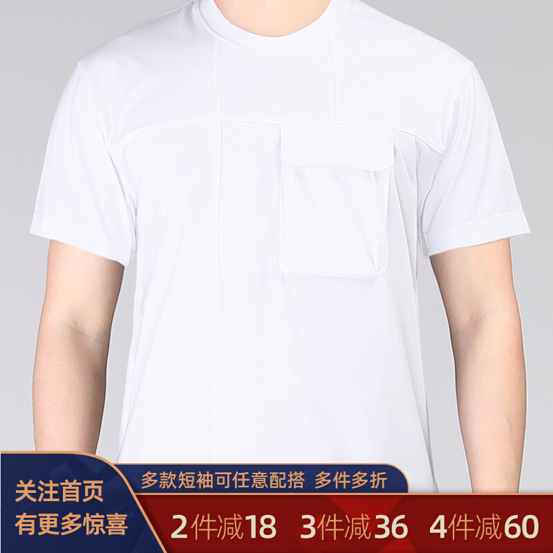 Vintameri Short Sleeve Military-industrial Retro Outdoor 20S Pure Cotton Thin breathable American Jane about large bag T-shirt