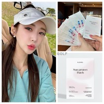Korean B jewe tennis and golf ins blogger recommends glutathione transparent sunscreen cheek patch