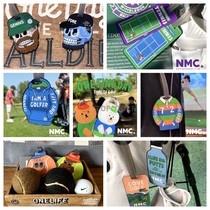 (Customized) Korean NMC GOLF golf accessories ins skull couple engraved name tag pendant