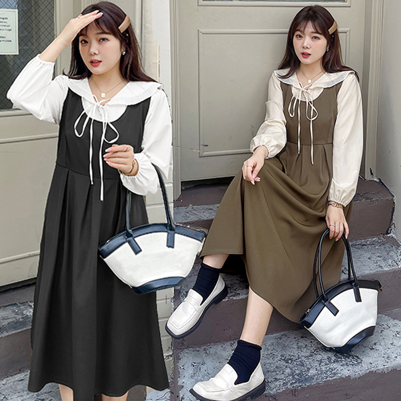 Fat girl suit dress two loose and thin suit for fat dress wear female fashionable dress