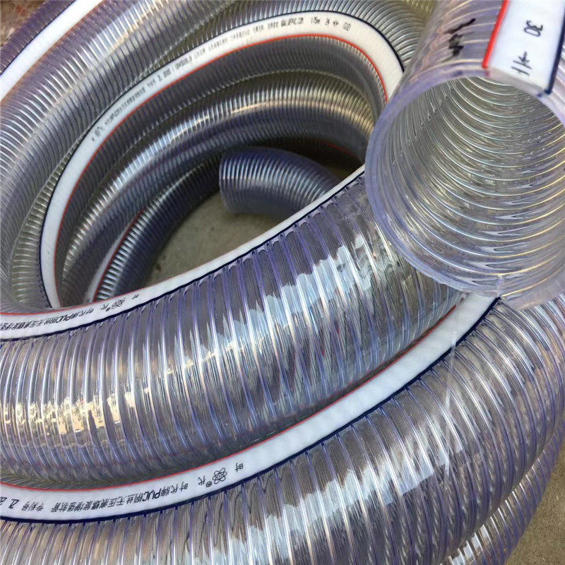 Times brand 3 inch transparent water pipe PVC steel wire hose tubing antifreeze pipe inner diameter 75 anti-crack antifreeze