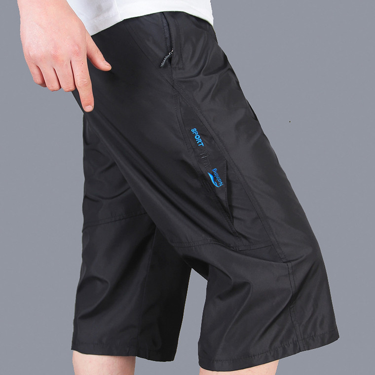 Mùa hè phần mỏng thể thao quần của nam giới duy nhất hai lớp nhanh khô quần short thở thanh niên quần mỏng ống túm quần năm quần quần bơi nam adidas