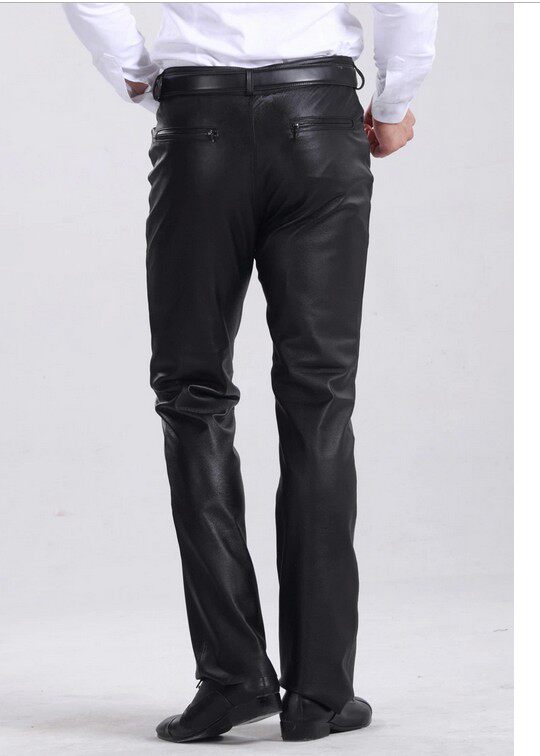 Pantalon cuir homme droit pour hiver - Ref 1491990 Image 17