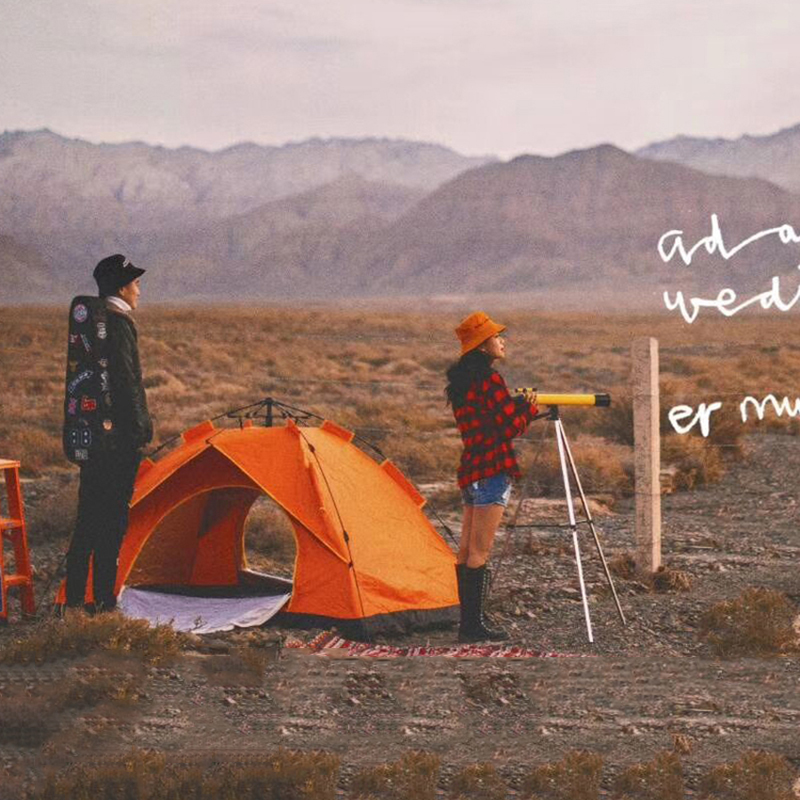 Photography props creative tent wedding photography tide travel shooting outdoor photo telescope seaside shooting folding stool