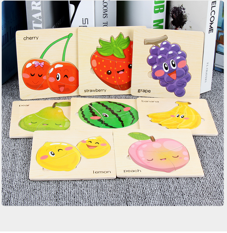 1-3-4-year-old infant girl's 1-3-4-year-old baby chunks puzzle toy puzzle early to teach 23 2 boys